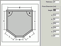 Basic dimensions of the floor plan